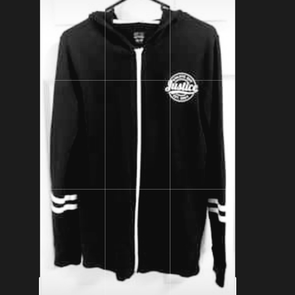 Justice Girls Fleece Zip Up Jacket sz 16/18